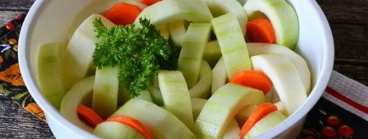 кабачки на пару в мультиварке. Шаг 12