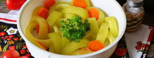 кабачки на пару в мультиварке. Шаг 14