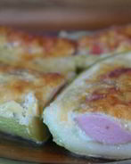 Кабачки с сосисками