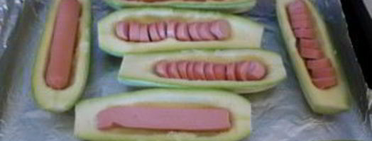 кабачки с сосисками. Шаг 4