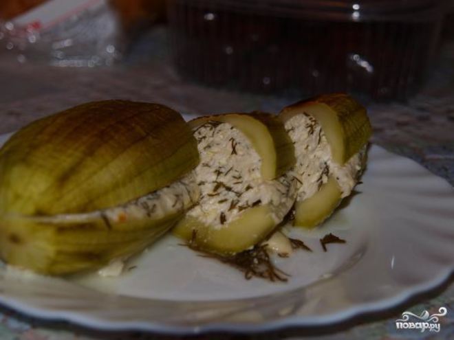 Рецепт кабачков с творогом