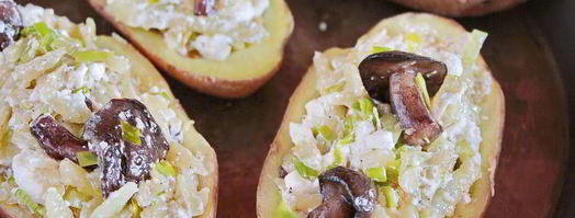 картофель, фаршированный грибами. Шаг 6