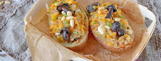 картофель, фаршированный грибами. Шаг 7