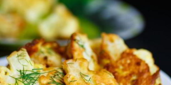 Цветная капуста в густом кляре