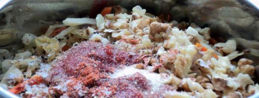 тушеная капуста с грецкими орехами. Шаг 7