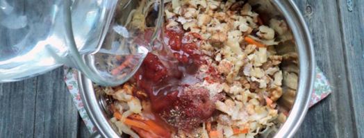 тушеная капуста с грецкими орехами. Шаг 8