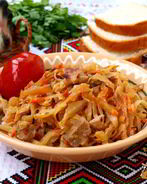 Тушеная капуста с мясом