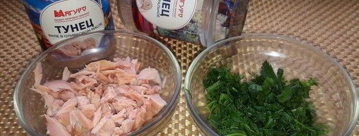 запеченные перцы с тунцом, рисом и чечевицей. Шаг 3