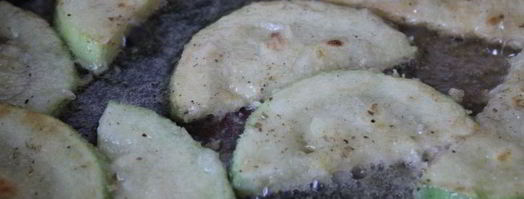 жареные кабачки с сыром и зеленью. Шаг 5