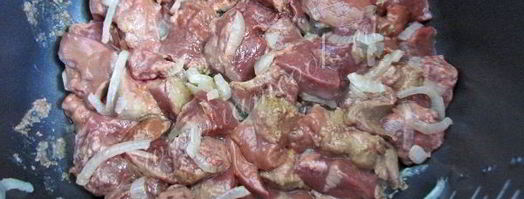 говяжья печень тушеная в мультиварке. Шаг 7