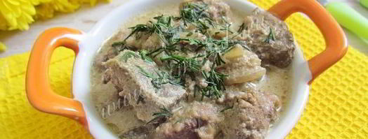 говяжья печень тушеная в мультиварке. Шаг 10