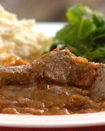 Говяжья печенка в стиле барбекю