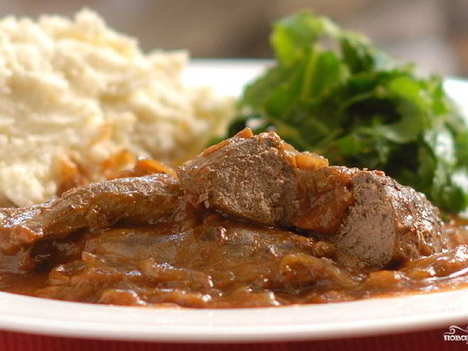 Рецепт говяжьей печенки в стиле барбекю