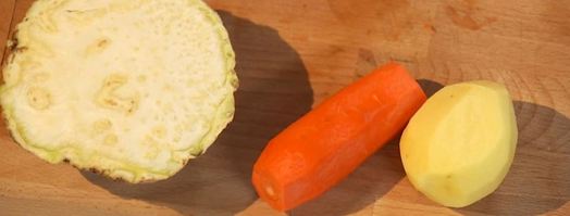 хрустящая говяжья печень с пряными персиками. Шаг 5