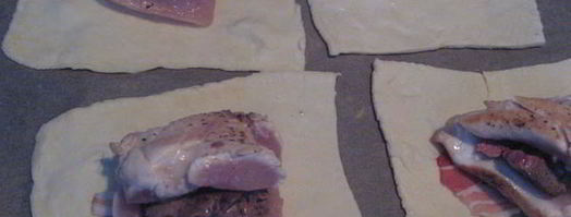 конверты с куриной грудкой, печенью и беконом. Шаг 10