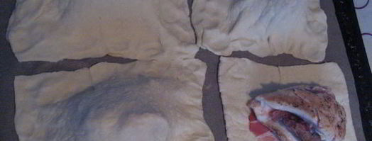 конверты с куриной грудкой, печенью и беконом. Шаг 11