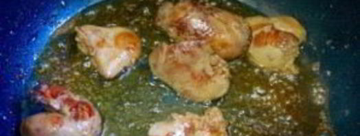 куриная печень под соусом. Шаг 3