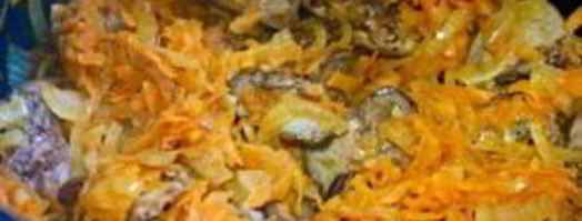 куриная печень под соусом. Шаг 6