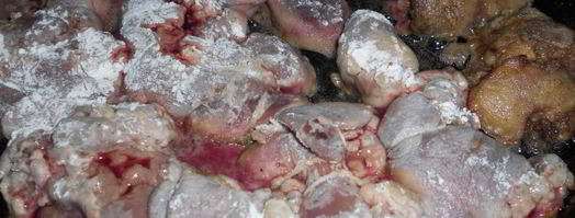 куриная печень под сырной шубой. Шаг 3