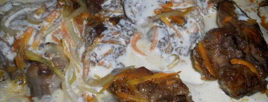 куриная печень под сырной шубой. Шаг 5