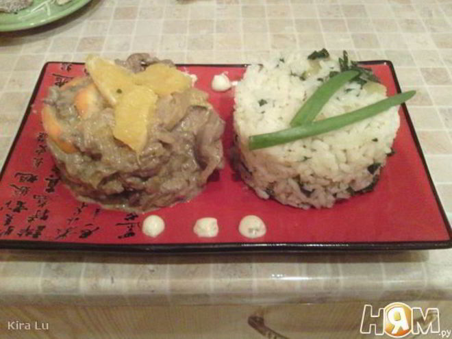 Рецепт куриной печени с апельсинами