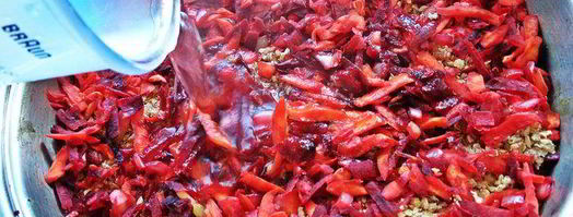 куриная печень с овощами и гречкой. Шаг 17