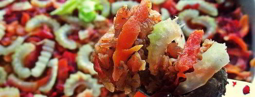 куриная печень с овощами и гречкой. Шаг 21