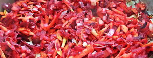 куриная печень с овощами и гречкой. Шаг 8