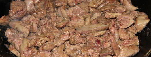 куриная печень с овощами по-китайски. Шаг 6