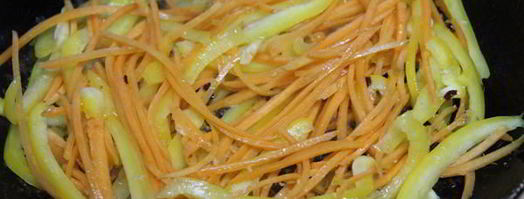 куриная печень с овощами по-китайски. Шаг 8