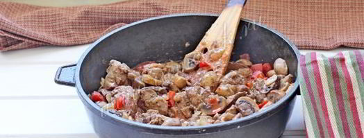 куриная печень с шампиньонами. Шаг 12