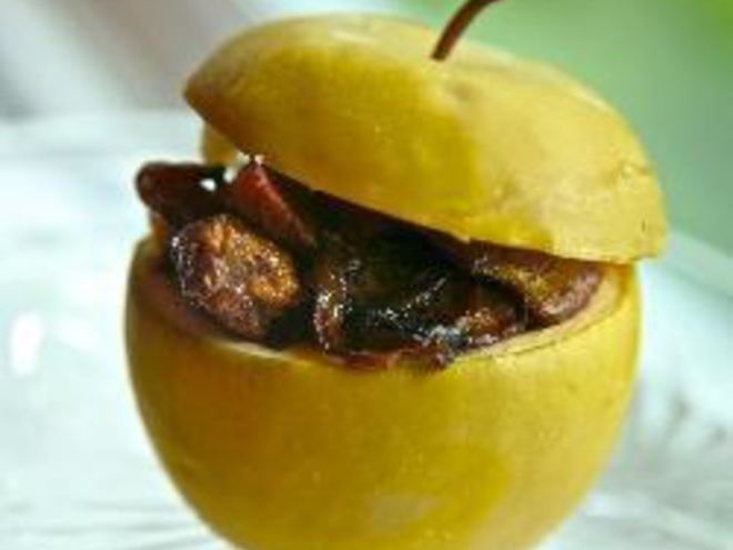 Рецепт куриной печени с яблоком