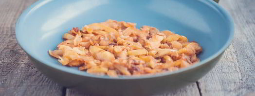 куриная печенка с яблоками. Шаг 5