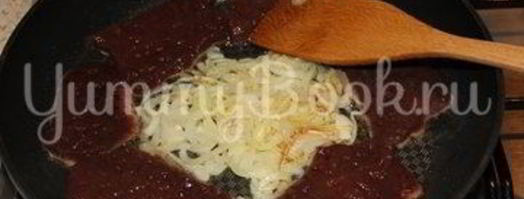 нежная печень в сметане. Шаг 6