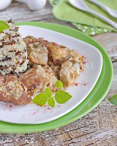 Печень кролика на сковороде