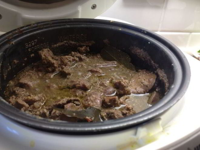 Рецепт печени куриной с грибами в мультиварке