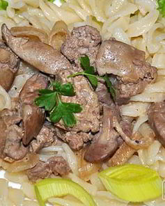 Печень куриная в сметане