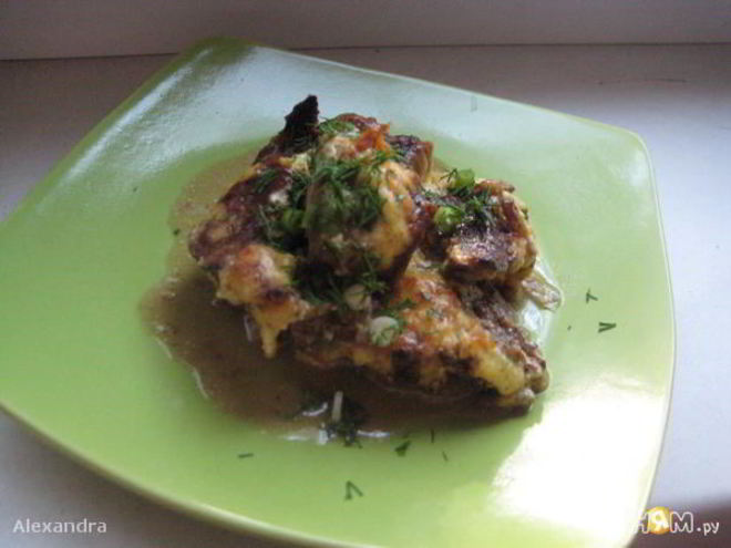 Рецепт печени на капустной подушке