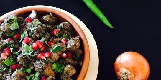 Печень по-грузински