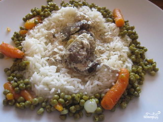 Рецепт печени под соусом