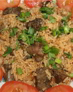 Печень с рисом