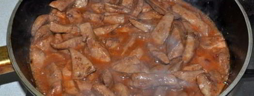 печень с восточным соусом. Шаг 6