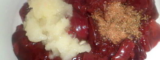 печень со стрелками чеснока. Шаг 5