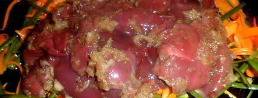 печень со стрелками чеснока. Шаг 9