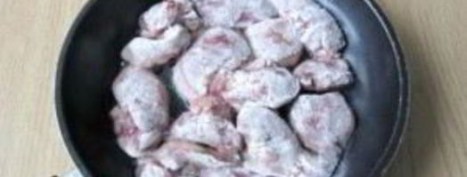 печень, тушенная с грибами. Шаг 4