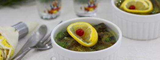 печень в лимонном желе. Шаг 13