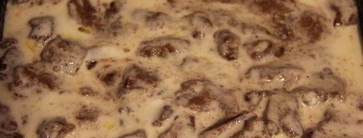 печень в сметанной заливке. Шаг 5