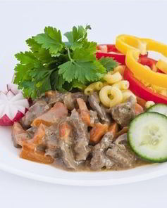 Печень в сырном соусе