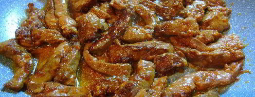 печенка в пикантном соусе. Шаг 4