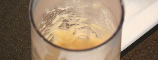 телячья печень на пюре из яблок с ягодным соусом. Шаг 4